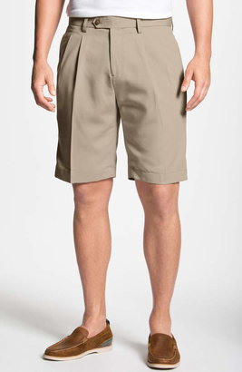 Cutter & Buck Double Pleated Microfiber Twill Shorts