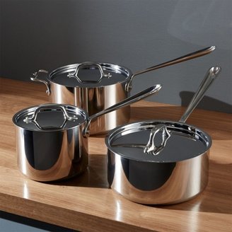 All-Clad A d3 Stainless Steel 4-qt. Saucepan with Lid