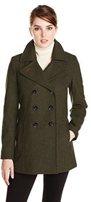 Tommy Hilfiger Women's Double-Breasted Classic Peacoat