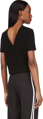 Alexander Wang T by Black V-Back Suiting Blouse