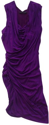 Donna Karan Purple Viscose Dress