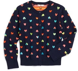 Sequin Hearts Billieblush Knit Cardigan (Toddler Girls, Little Girls & Big Girls)