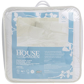 Australian House & Garden White Goose Feather & Down 50/50 Quilt