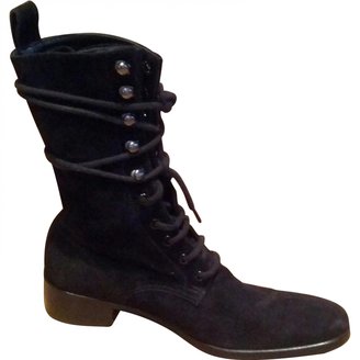 Y's Black Leather Boots