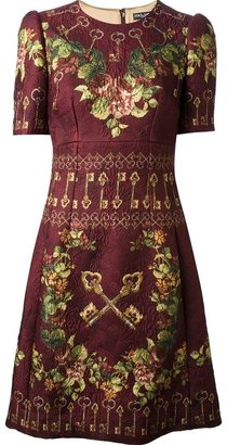 Dolce & Gabbana floral brocade dress