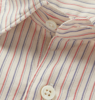 Incotex Glanshirt Slim-Fit Striped Cotton Shirt