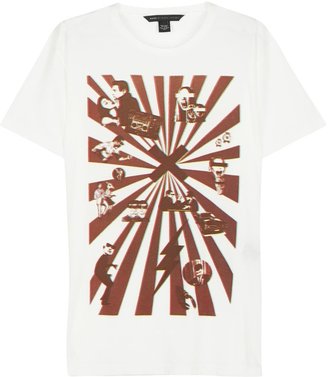 Marc by Marc Jacobs White printed cotton T-shirt