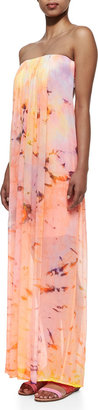 Young Fabulous & Broke Elenor Color Splash Strapless Maxi Dress