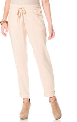 A Pea in the Pod Isabella Oliver Under Belly Linen Tie Detail Wide Leg Maternity Pants