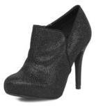 Dorothy Perkins Womens Black glitter shoe boots- Black