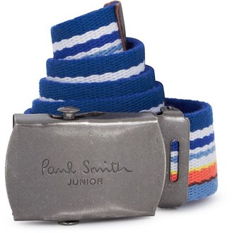 Paul Smith Junior Multi-Stripe Woven Belt