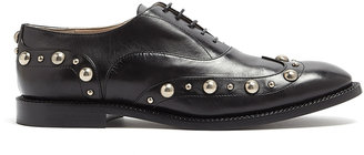 Marc Jacobs Black Lace Up Studded Brogues