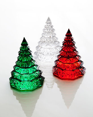 Waterford Crystal Red Christmas Tree Sculpture