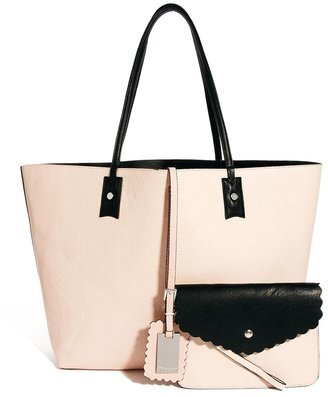 Dune Dallop Reversable Shopper Bag With Detachable Purse - Multi