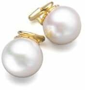 Majorica 14MM White Organic Pearl Clip-On Earrings