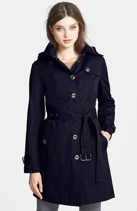 MICHAEL Michael Kors Trench Coat with Detachable Hood & Liner (Online Only)
