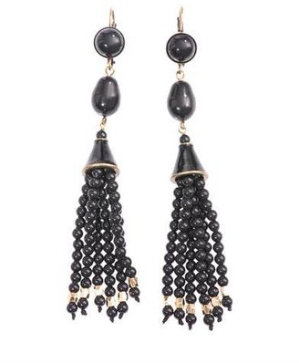Isabel Marant Paris Lovers bead tassel earrings