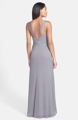 Jim Hjelm Occasions V-Neck Chiffon Gown