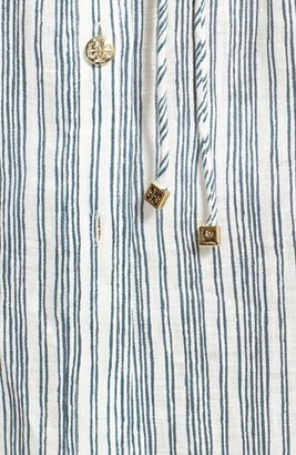 Tory Burch 'Luna Beach' Linen Cover-Up Shirt