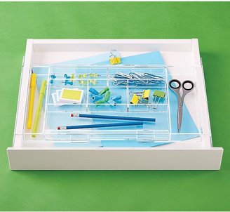 Container Store Expanding Acrylic Drawer Organizer Clear