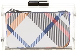French Connection Sportivo Crystal Clear Minaudiere Clutch