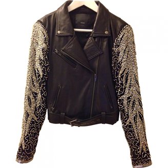 Veda Black Leather Jacket