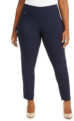 Alfani Plus & Petite Plus Size Tummy-Control Pull-On Skinny Pants, Created  for Macy's - ShopStyle