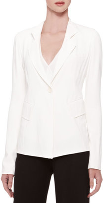 Donna Karan Single-Button Stretch Jacket