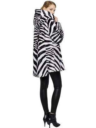 Zebra Printed Kidskin Coat