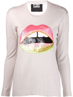 Markus Lupfer 'Neon Dip Lara Lip' sweater