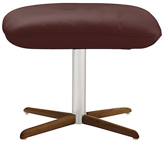 Fjords motionconcept Imola Leather Footstool with Nature Base