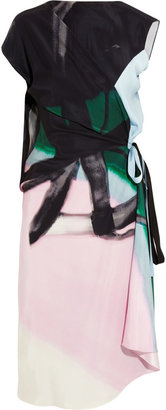 Vionnet Printed silk-crepe dress