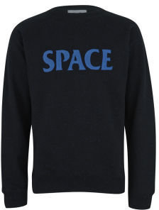 Soulland Men's Gravity Slub and Embroidery Sweatshirt Black Slubs