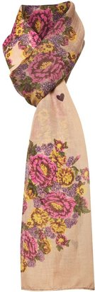 Codello Flowers overdyed long scarf