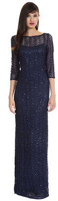 Kay Unger Beaded Lace Gown