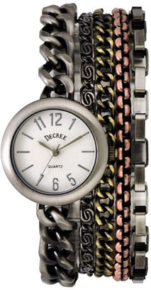 JCPenney Decree Multi-Chain Bracelet Watch