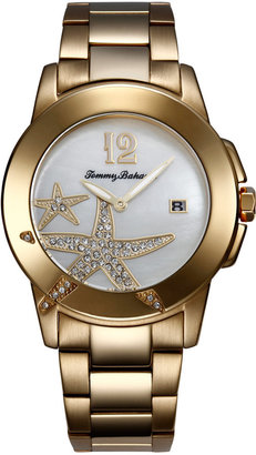 Tommy Bahama Women's Swiss Gold-Tone Stainless Steel Bracelet Watch 40mm TB4056