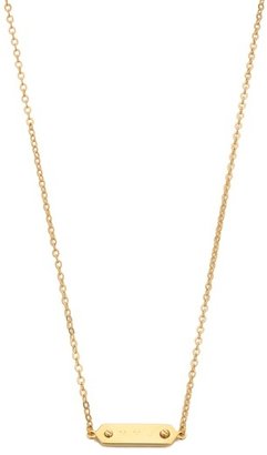 Marc by Marc Jacobs MMJ Plaque Necklace