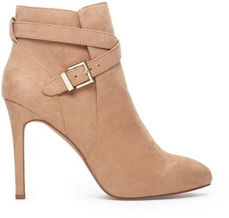 Forever 21 Buckled Ankle Strap Booties