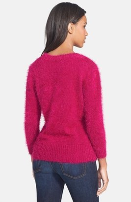 Fever Eyelash Knit Crewneck Sweater