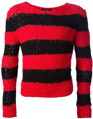 Jean Paul Gaultier VAULT striped knitted top