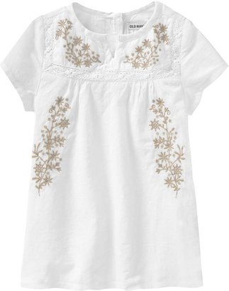 Old Navy Embroidered Poplin Tunics for Baby