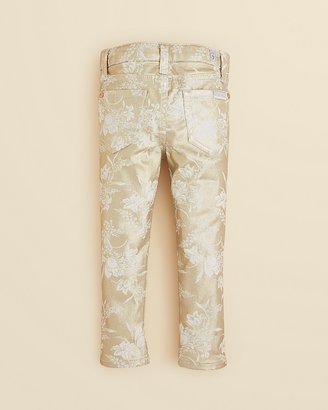 7 For All Mankind Infant Girls' Floral Skinny Jeans - Sizes 12-24 Months