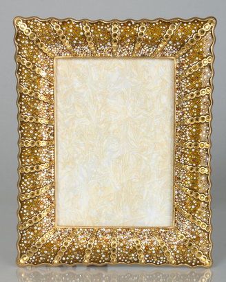Jay Strongwater Pave Ruffle 5" x 7" Frame