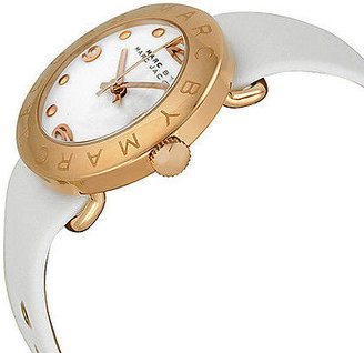 Marc by Marc Jacobs Amy White Dial White Leather Ladies Watch MBM1180