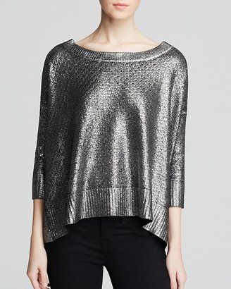 Catherine Malandrino Metallic Sweater