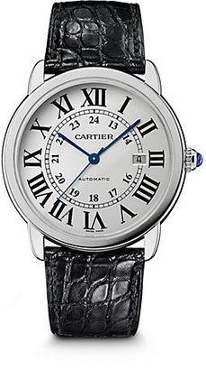 Cartier Ronde Solo Stainless Steel Leather Strap Watch/Extra Large