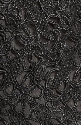 Donna Ricco Metallic Lace Shift Dress