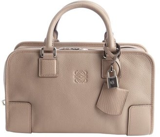 Loewe ash grey leather top handle handbag