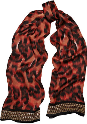 Lara Bohinc Leopard-print silk scarf